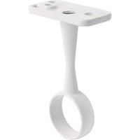 Smith & Locke Rail Centre Bracket White 19mm (488HH)