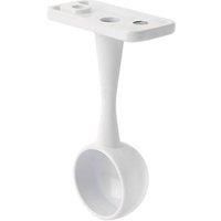 Smith & Locke Rail End Brackets White 19mm 2 Pack (223HH)