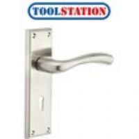 Minerva Door Handles Lock Brushed