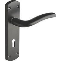 Goodrich Matt Black Lever Lock Door Handle - 1 Pair