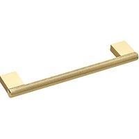 Elite Knobs & Handles Kensington Knurled Knurled D Handle Brushed Brass 169mm (638KK)