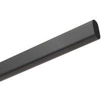 Rail and Tube Solutions Oval Wardrobe Rail Matt Black 1828mm x 15mm (885KK)