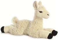 Aurora 12281 12-inch Flopsie Teddy Llama - Cream and Black