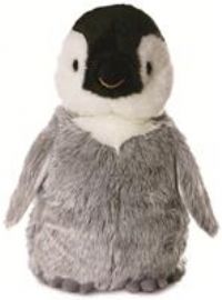 AURORA Flopsie 13232 Penguin,Grey, Black and White,12-inch, Medium