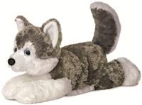 Aurora, 31453, Shadow Husky Flopsie, 12In, Soft Toy, (Grey/White/Blue)
