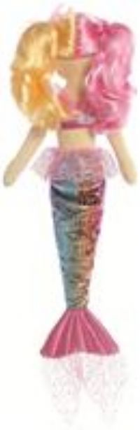 AURORA, 33235, Sparkles Pastel Sea Rose, 18In, Soft Toy, Pink and Blue