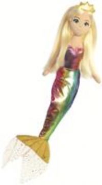 Aurora, 33318, Sea Sparkles, Amanda Mermaid, 18In, Blonde, Soft Toy, for childre
