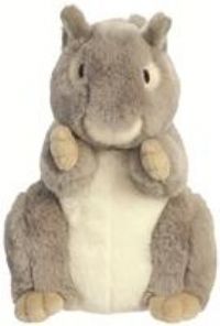 Aurora, 35011, Eco Nation, Squirrel, 8In, Soft Toy, Grey & White