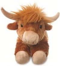 Aurora, 60932, Flopsie Highland Cow, 12In, Soft Toy, Red