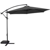 Garden Parasol Cantilever Banana Green Outdoor Patio Sunshade Umbrella  3m