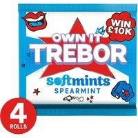 Trebor Softmints Spearmint Rolls 4 Pack, 179 g (Pack of 6)
