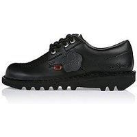Kickers Unisex Kids Kick Lo Core Black School Shoes, Black, 13 UK Child