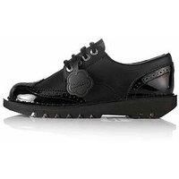 Adult Womens Kick Lo Brogue Leather Black