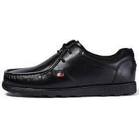 Kickers Fragma Mens Black Leather Lace Up Shoes Size EU 40,41,42,43,44,45,46