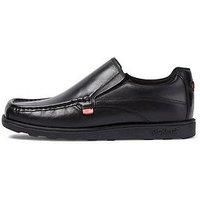 Kickers Men's Fragma Strap Black Leather Shoes, 8 UK 42 EU