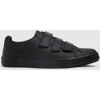 Kickers Tovni Trip Mens Strap School Shoes Black Size UK 6 - 12