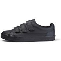 Kickers Unisex Tovni Trip Black Leather School Shoes