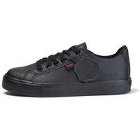 Kickers Kids Tovni Lacer Sneaker Black Leather School Shoes