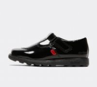 Kickers Boy's Girl's Fragma T-Bar School Shoes, Black (Black Blk), 12 UK Child