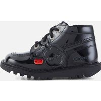 Kickers Unisex Baby Kick Hi Zip School Shoes, Black, 12 UK Child