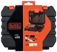 Black + Decker A7188 Drill and Screwdriver Bit Set 50-Piece