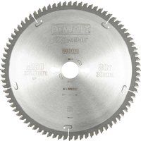 DeWalt Extreme Wood Cutting Saw Blades 260mm 80T 30mm