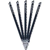 DeWalt DT2076-QZ Pack of 5 152mm HCS Wood Cutting Jigsaw Blade