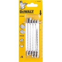 DeWalt T301BCP HCS Wood Cutting Jigsaw Blades Pack of 5