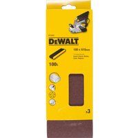 Dewalt Sanding Belts, 100 x 610mm, Grit Size 100, Pack QTY 3 DT3323-QZ