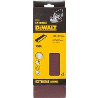 Dewalt Sanding Belts, 100 x 610mm, Grit Size 150, Pack QTY 3 DT3324-QZ
