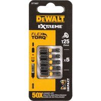 Dewalt DT7382TQZ 25 mm TX25 IR Torsion Bits (Pack of 5)
