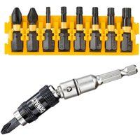 Dewalt Extreme Impact Torsion Bit Set with abknickbarem Bit Holder, Set of 10, DT70578T