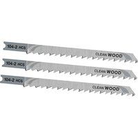 STANLEY FATMAX STA21023 HCS JIGSAW BLADES WOOD CUTTING MEDIUM PACK OF 3