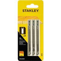 STANLEY 2 x 3 Pack Down Cutting Jigsaw Blades for Wood STA23063-XJ HCS