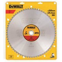 DeWalt DT1926QZ Steel Stationary Chop Saw Blade 355mmx25.4mm 66T Burr Free