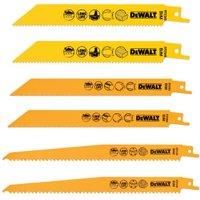 Dewalt DT2444-QZ Reciprocating Blades, Multi, One Size, Set of 6 Pieces