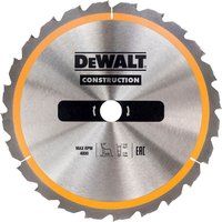Dewalt DT1933-QZ DT1933-QZ-Hoja para construcción 165 x 20mm 18T (AC), Set of 6 Pieces