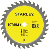 STANLEY STA13005-XJ Hoja TCT. ø 140x12.7 mm 32 dientes positivos ATB