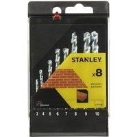 Stanley Masonry Drill Bit Set 8 Pack STA56040 3-10mm