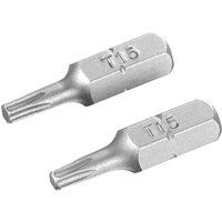 Stanley Torx Screwdriver Bits T15 25mm Pack of 2