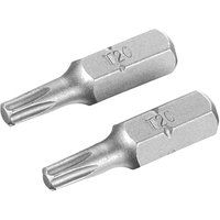 Stanley Torx Screwdriver Bits T20 25mm Pack of 2