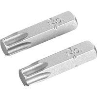 Stanley Torx Screwdriver Bits T40 25mm Pack of 2