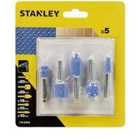 STANLEY 5 PIECE GRINDING STONE SET - POWER DRILL ROTARY TOOL METALWORK WOODWORK