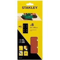 STANLEY STA31597-XJ 5 hojas de lija perforadas, Brown