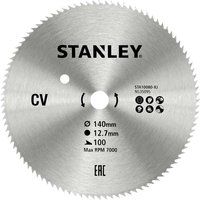 Black and Decker Piranha Steel Fine Cross Cutting Circular Saw Blade 140mm 100T 12.7mm