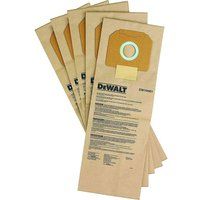 DeWALT DWV9401 Paper Bag for DWV902L DWV902M Dust Extractor Vacuum 5 Pack