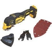 BRAND NEW DEWALT DCS355 XR 18V MULTI TOOL BARE UNIT + 2 BLADES & FLANGE SET