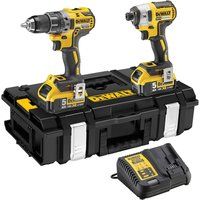 Dewalt DCK266P2T Combi Drill and Impact Driver Kit with 2 x 5.0Ah Brushless
