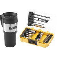 DeWalt DT70706 25 Piece Rapid Load Hex Screwdriver Drill Bit Set + Thermo Mug