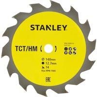 STANLEY Circular Saw Blade, TCT, 140 x 12.7 x 14T STA13000